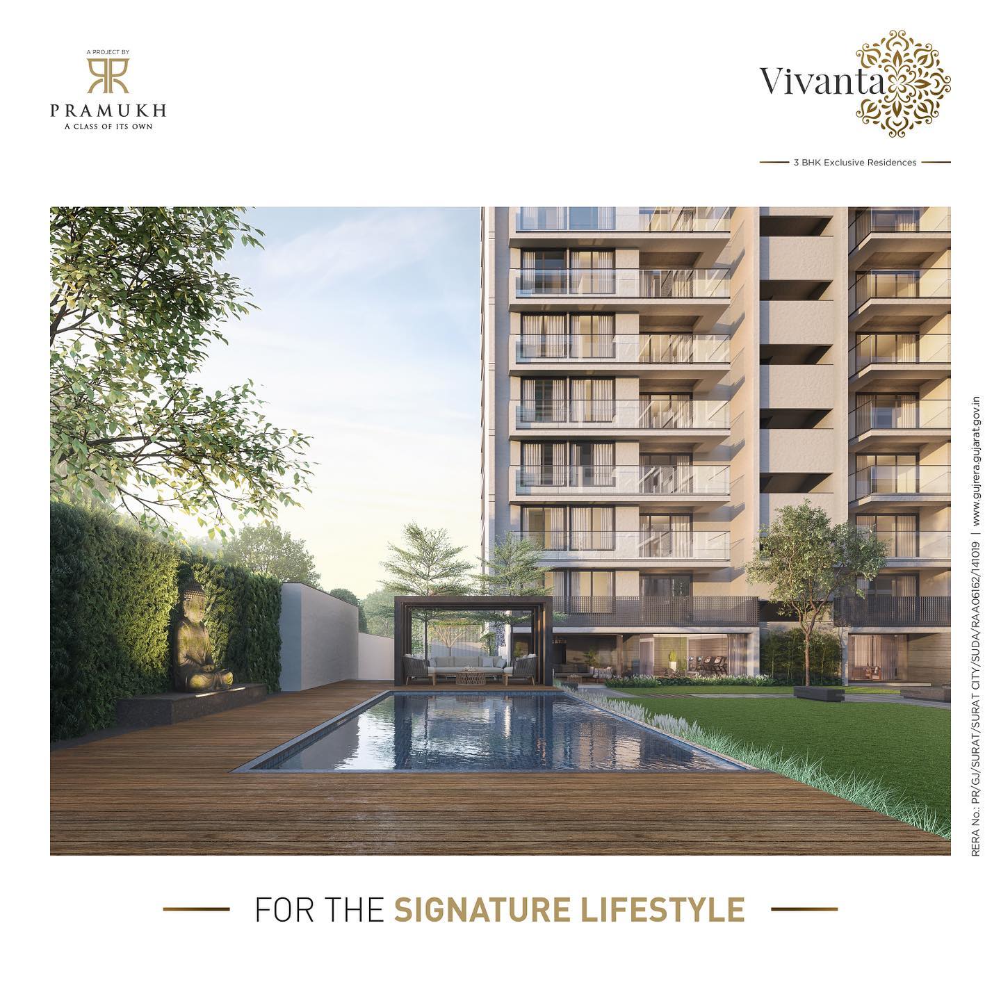 Pramukh Group,  Residential, Vivanta, Surat, ResidentialProperty, ResidentialProjects, 3BHK, 3BHKApartments, LuxuriousFlat, LuxuriousHome