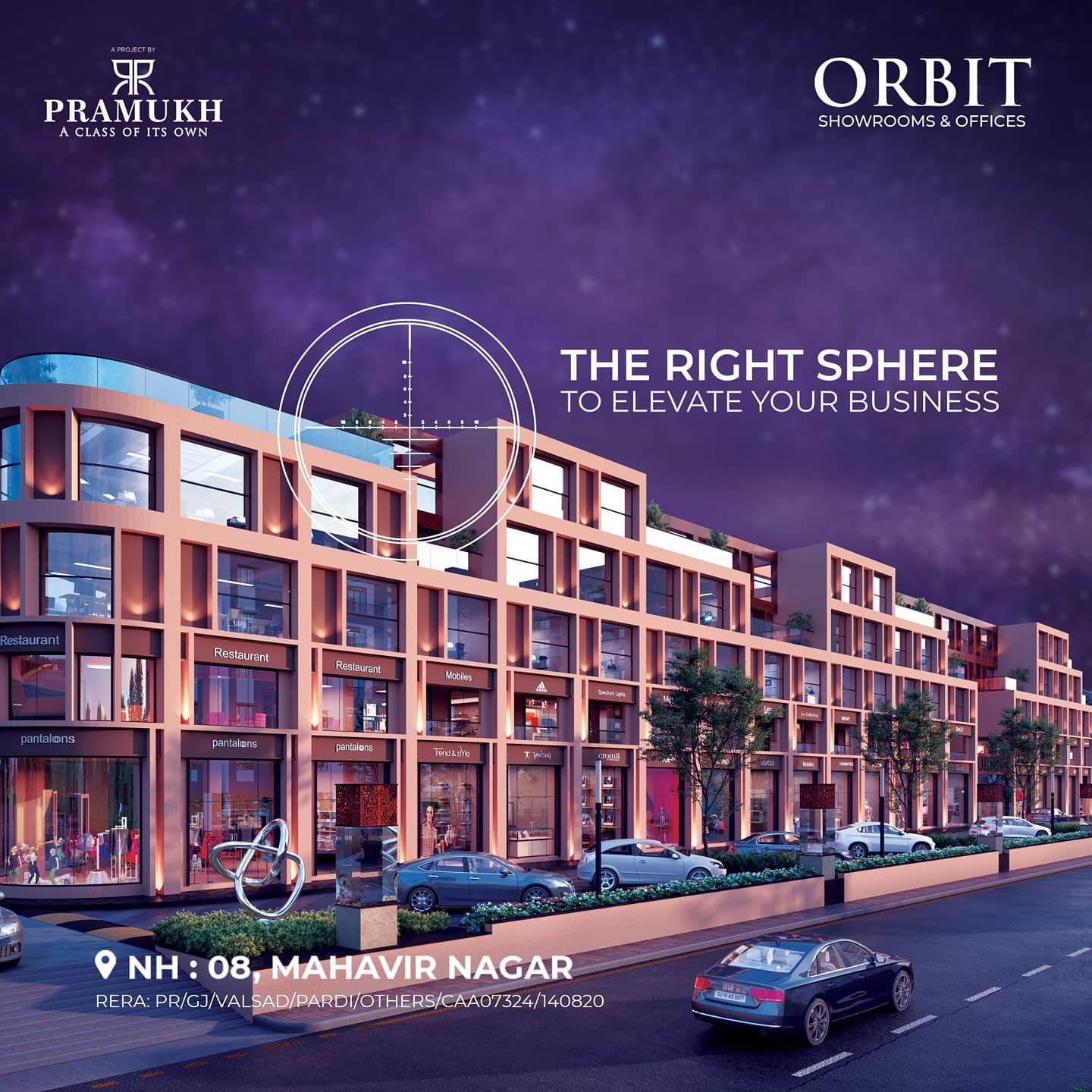 Pramukh Group,  PramukhGroup, RealEstate, AClassOfItsOwn, CommercialSpace, BusinessHub, Surat, Orbit, Showrooms, OfficeSpace, Vapi