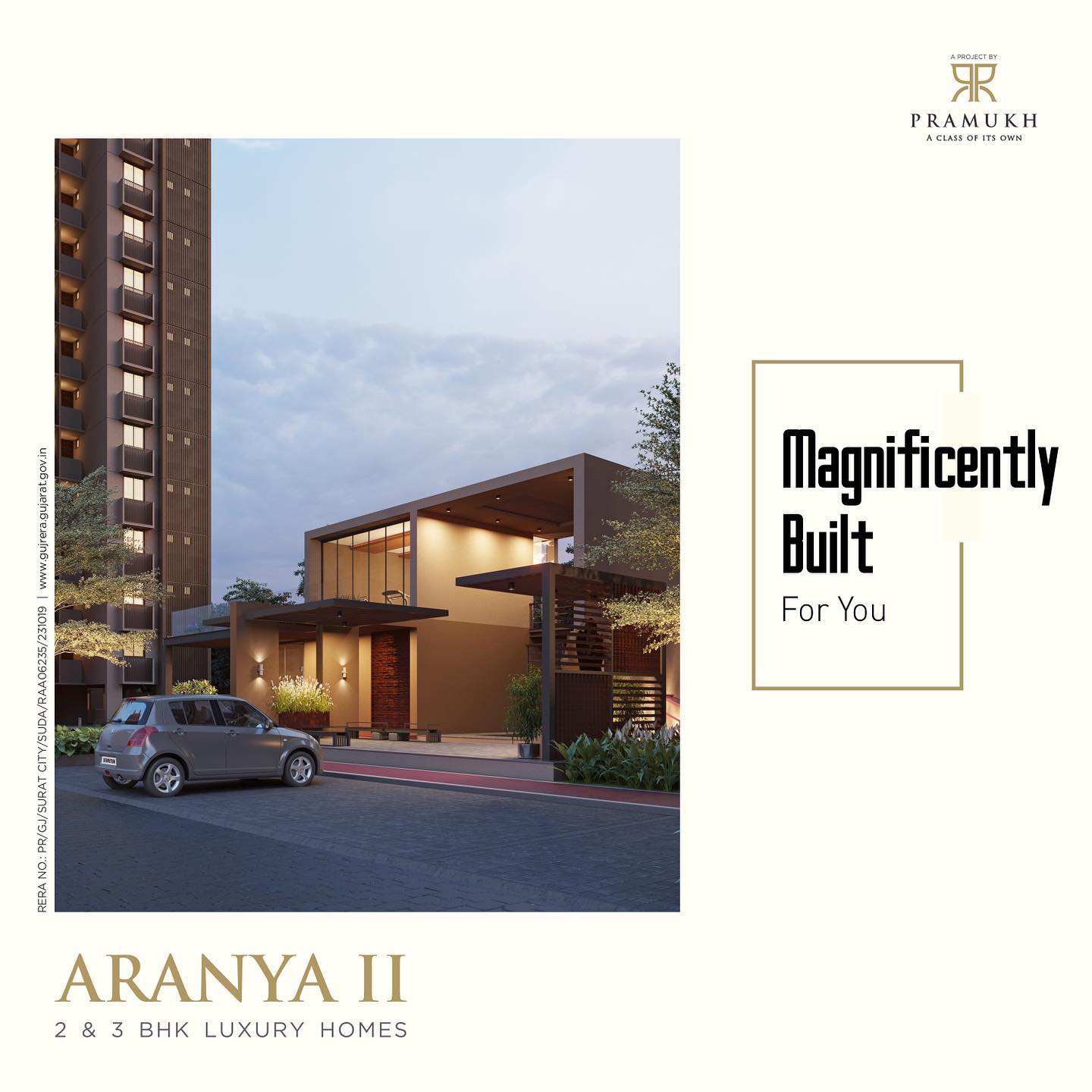 Pramukh Group,  Residential, Aranya2, Surat, ResidentialProperty, ResidentialProjects, 3BHK, 2BHK, 3BHKApartments, 2BHKApartments