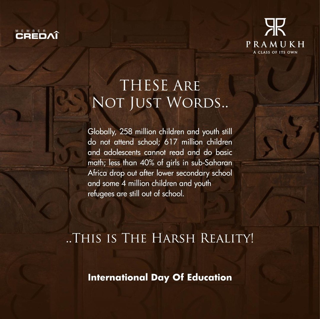 Pramukh Group,  PramukhGroup, RealEstate, Education, InternationalDayOfEducation, Rights, Violation