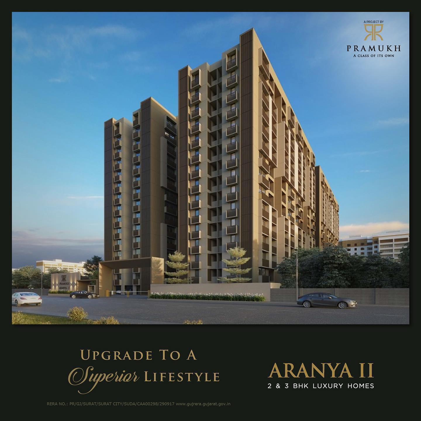 Pramukh Group,  PramukhGroup, RealEstate, AClassOfItsOwn, Residential, Aranya2, Surat, ResidentialProperty, ResidentialProjects, 3BHK, 2BHK, 3BHKApartments, 2BHKApartments