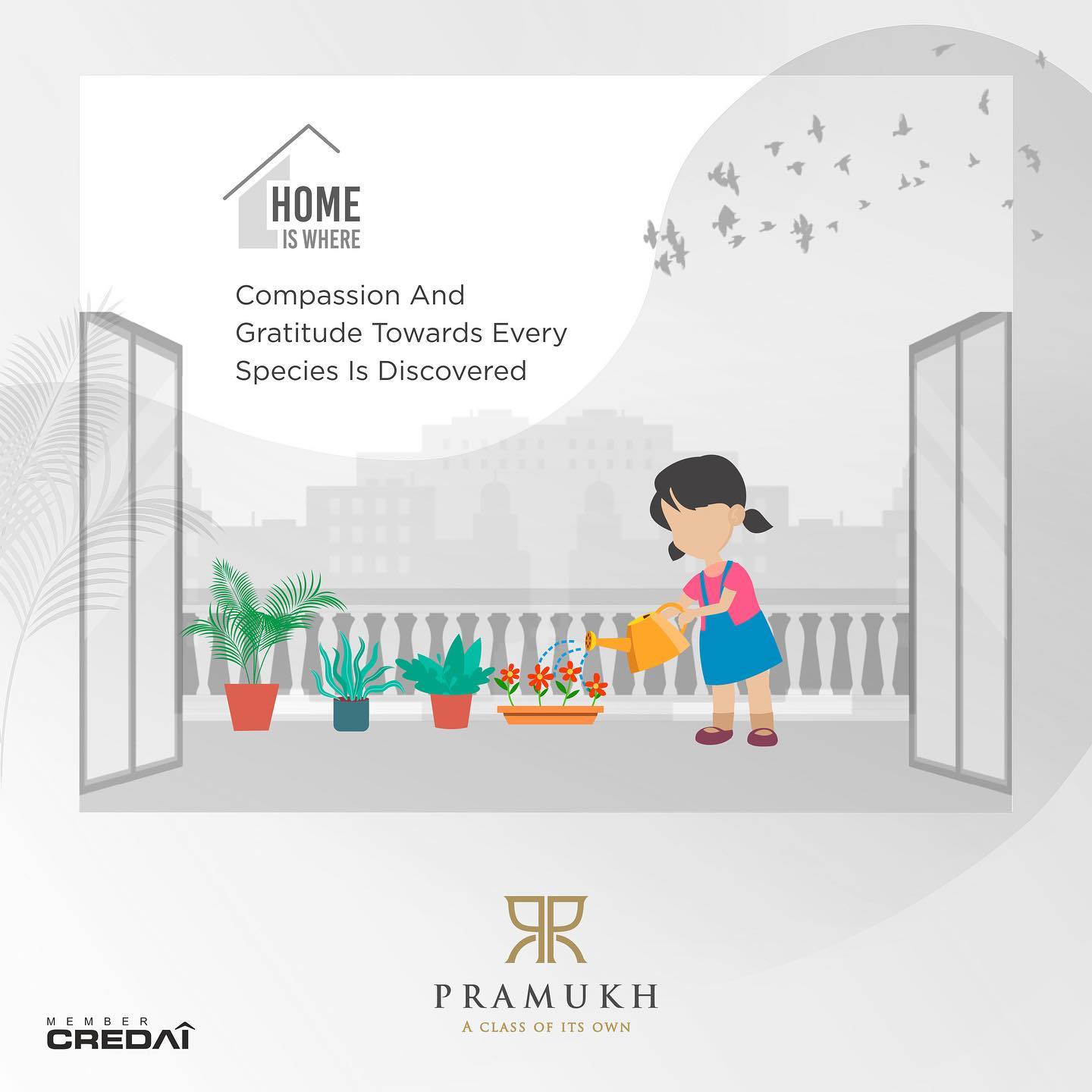 Pramukh Group,  Gardening, gratitude,, PramukhGroup, AClassOfItsOwn, HomeLove, ChildrensDay