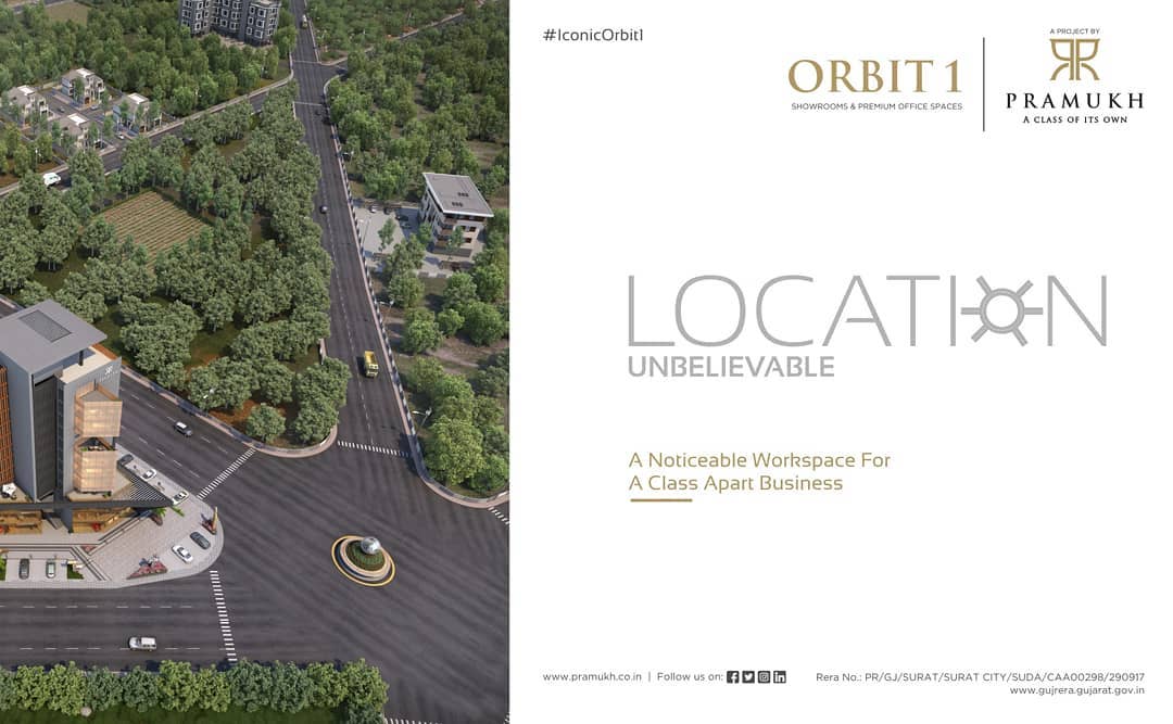 Pramukh Group,  Orbit1, PramukhGroup, RealEstate, Commercial, BusinessHub, Surat, CommercialProperty, IconicOrbit