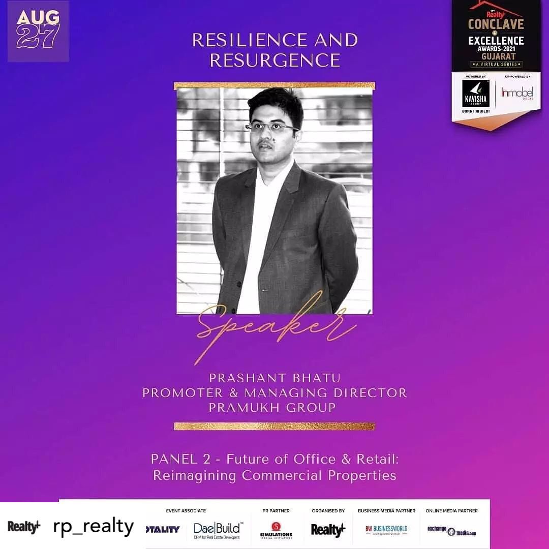 Pramukh Group,  welcome,, PramukhGroup,, speaker, Realty+, Conclave, Excellence_Awards, GUJARAT,, register, conclave,, RPGujaratVirtual, 5DaysToGo, Builders, Developers, Architects, InteriorDesigners, RealEstateProjects, residentialcleaning, Commercial, Industrial, PropertyConsultant, PropTech, FacilityManagement, Ahmedabad, Surat, Rajkot, Vadodara, RegisterNow