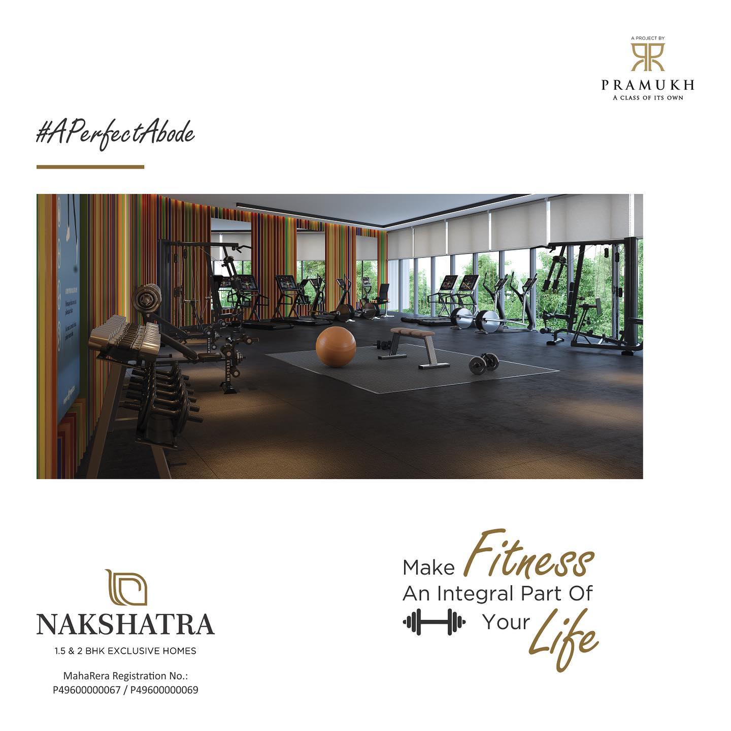 Pramukh Group,  Residential, Nakshatra, AffordableHomes, Silvassa, ResidentialProperty, ResidentialProject, 2BHK, Gymnasium, 2BHKApartments, APerfectAbode