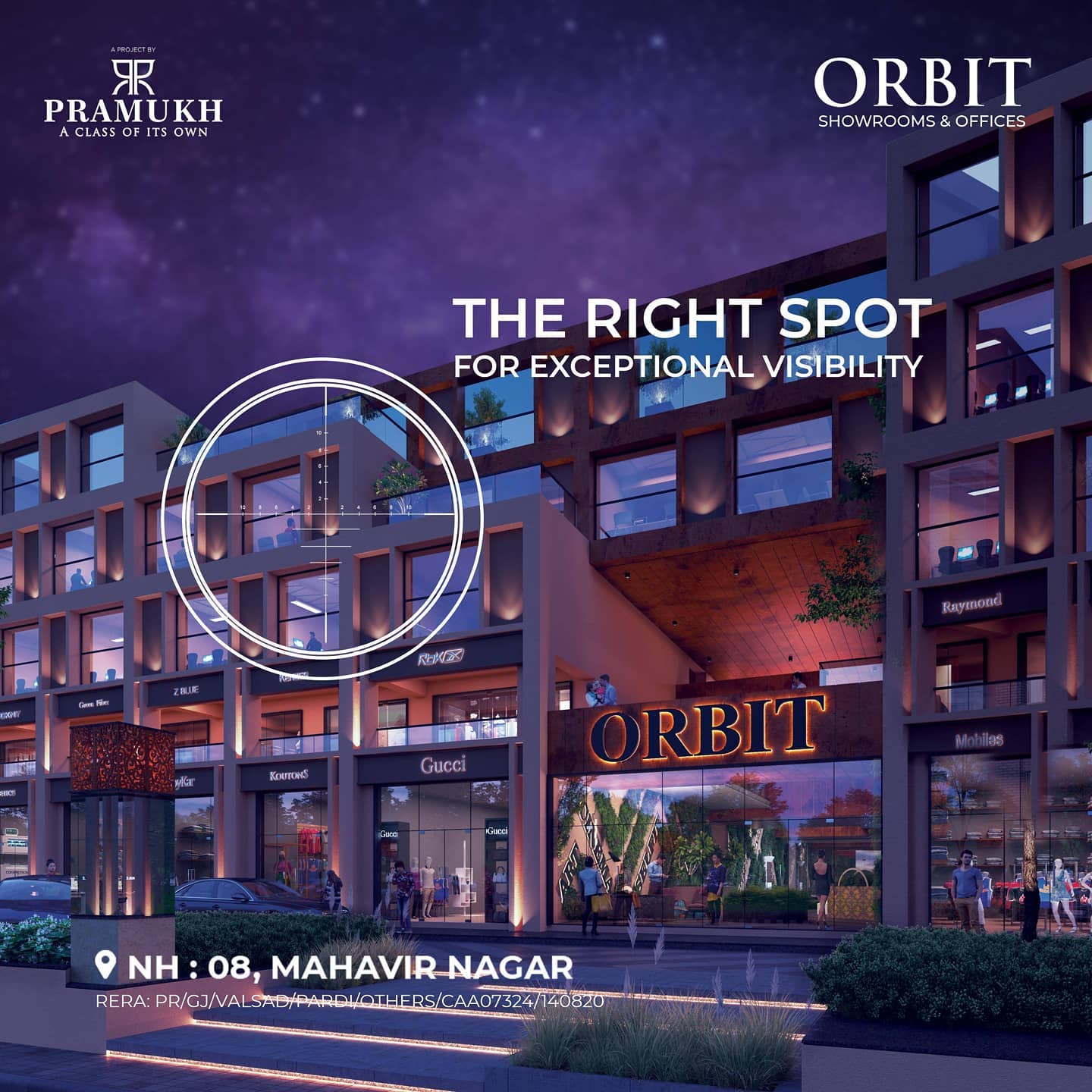 Pramukh Group,  PramukhGroup, RealEstate, AClassOfItsOwn, Commercial, CommercialSpace, BusinessHub, Surat, CommercialProperty, Orbit, CommercialProject, Showrooms, OfficeSpace, vapi