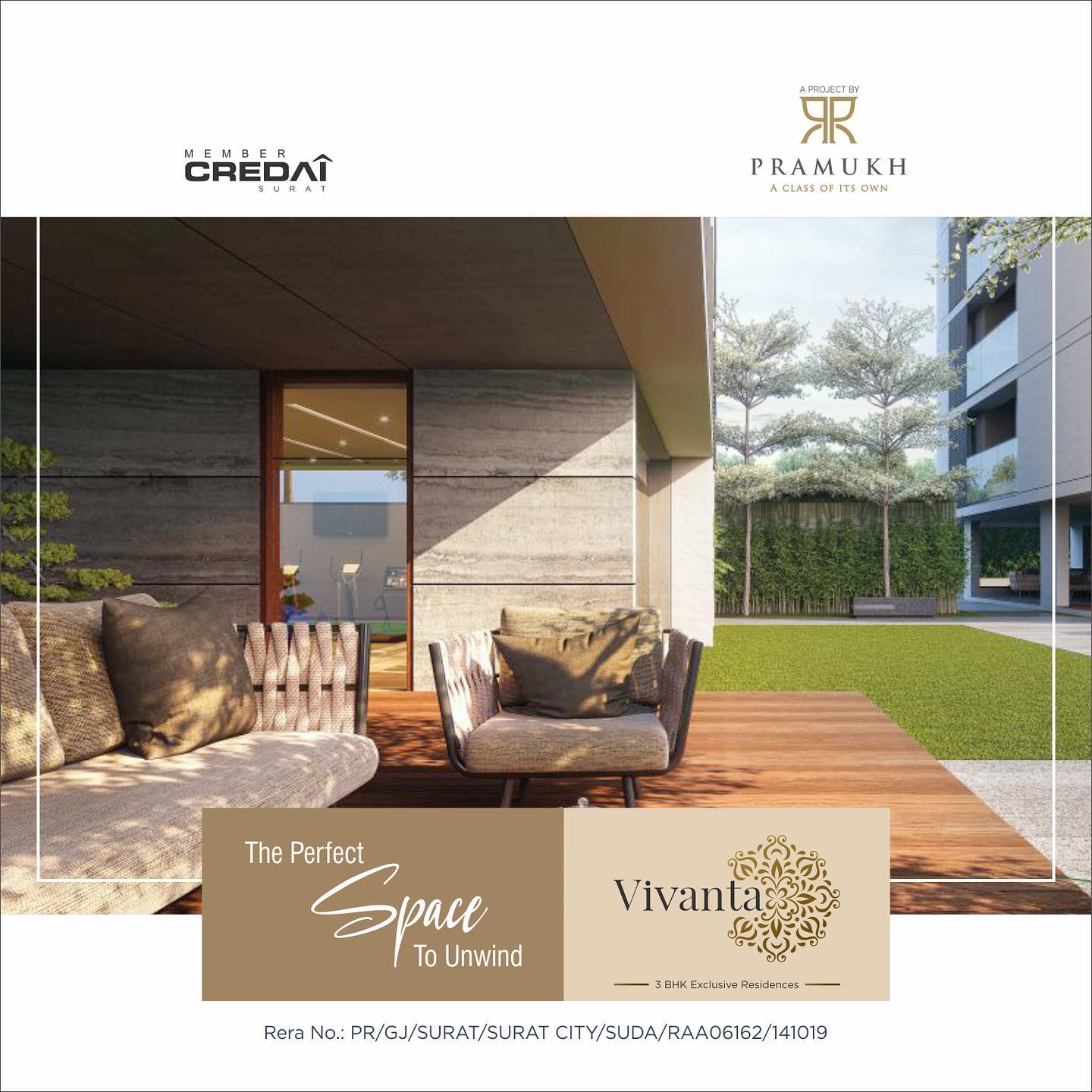 Pramukh Group,  PramukhGroup, RealEstate, AClassOfItsOwn, Residential, Vivanta, ResidentialProperty, 3BHK, luxurioushome