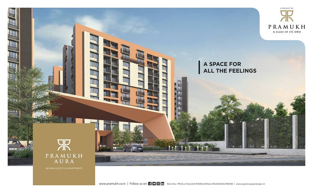 Pramukh Group,  PramukhAura, PramukhGroup, RealEstate, Residential, WelcomeToNewChala, Vapi