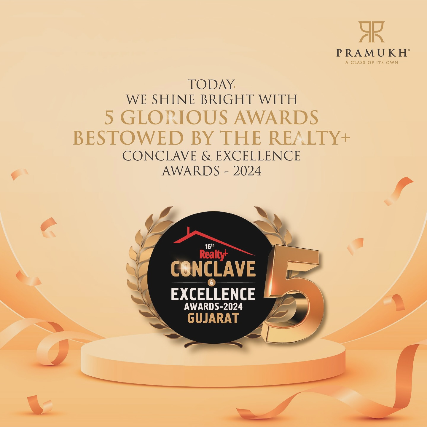 Pramukh Group,  pramukhgroup, orbit, onetapi, vivanta, vivan, achievement, grateful, blessed, Prashantbhatu, realtyplus