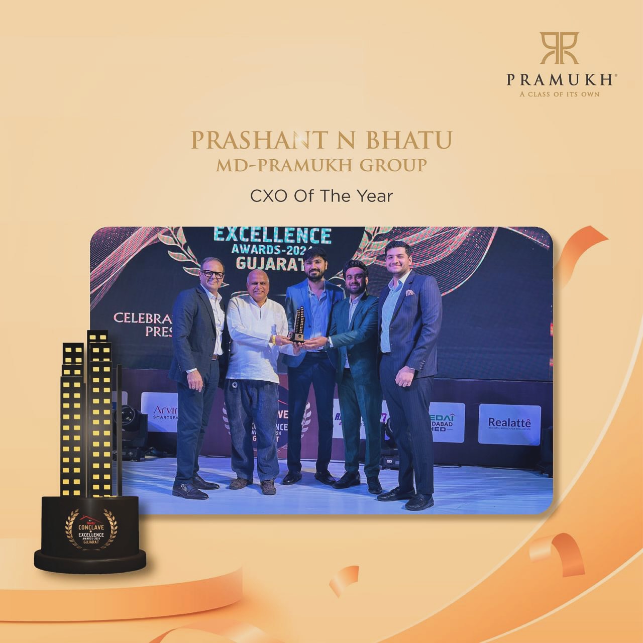 Pramukh Group,  pramukhgroup, orbit, onetapi, vivanta, vivan, achievement, grateful, blessed, Prashantbhatu, realtyplus