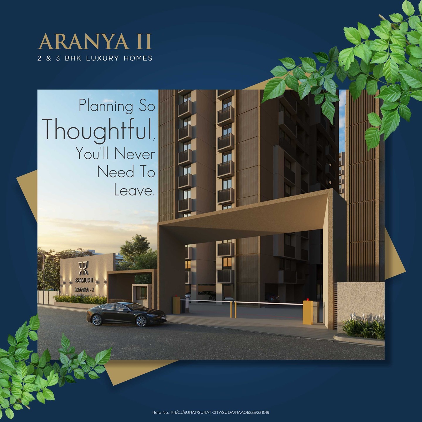 Pramukh Group,  PramukhGroup, RealEstate, AClassOfItsOwn, MakeYourOwnBeautiful, Residential, Aranya2, ResidentialProjects, 2BHK, 3BHK, 3BHKApartments, 2BHKApartments