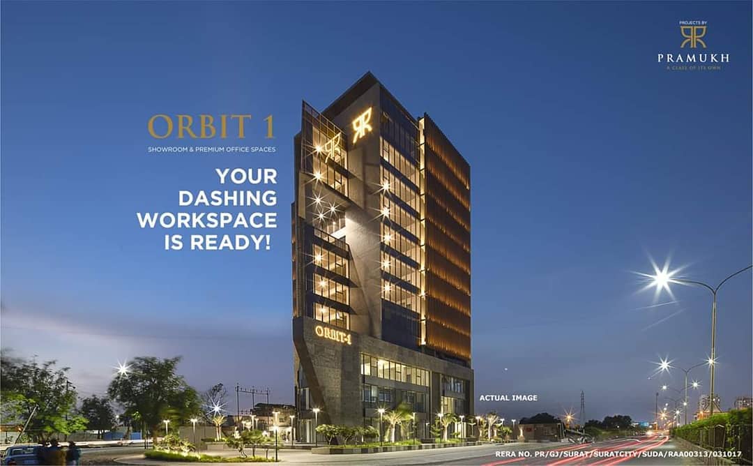 Pramukh Group,  orbit1, pramukhgroup, suratrealestate, realestate, commercialproject, booknow, office, buyingoffice, commercialrealestate, majestic, property, propertyfinder