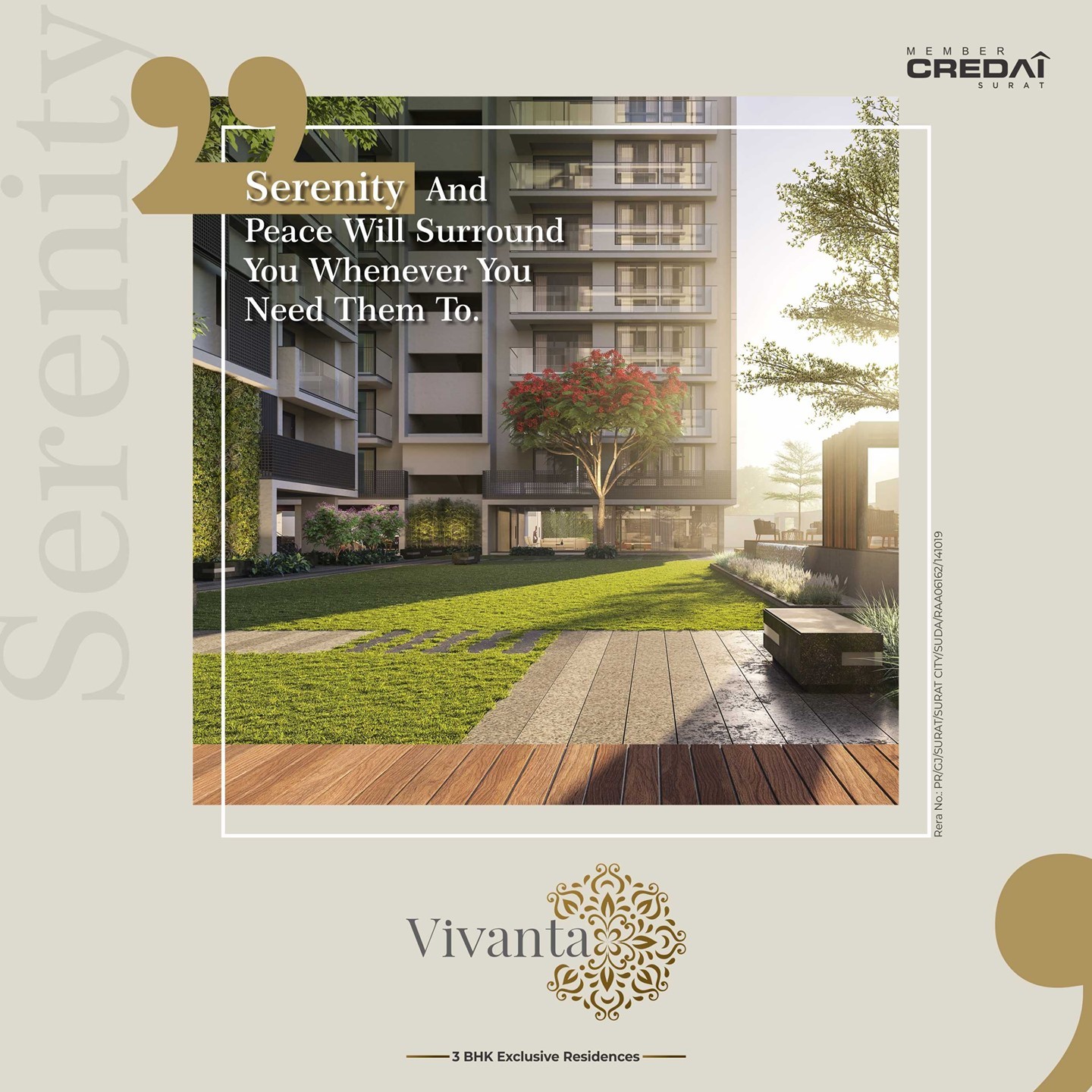 Pramukh Group,  PramukhGroup, RealEstate, AClassOfItsOwn, MakeYourOwnBeautiful, Residential, Vivanta, ResidentialProjects, 3BHK, 3BHKApartments