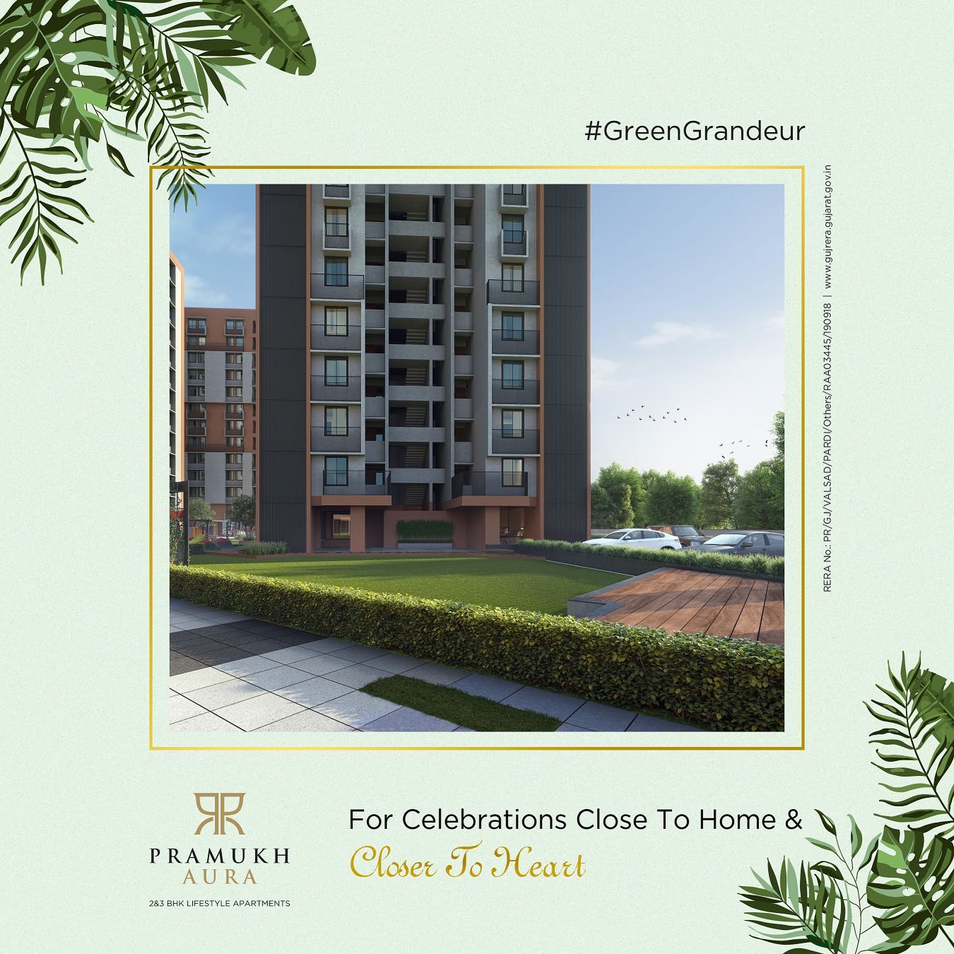 Pramukh Group,  PramukhAura, WelcomeToNewChala, Vapi, 2BHKApartments, 3BHKApartments, Residential, ResidentialProperty, ResidentialProject, GreenGrandeur