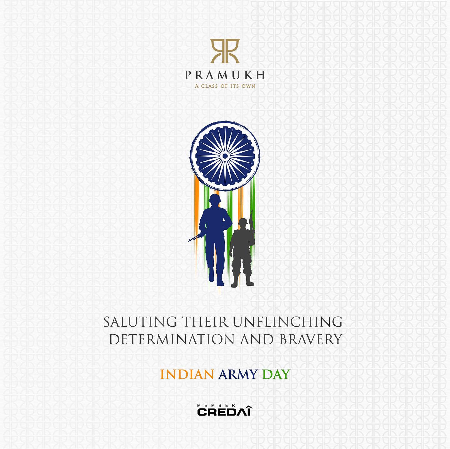 Pramukh Group,  PramukhGroup, RealEstate, AClassOfItsOwn, IndianArmyDay