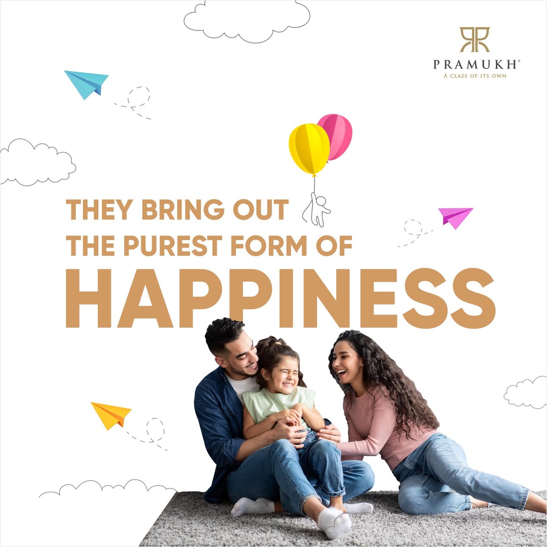 Pramukh Group,  Children, Home, Liveliness, Innocence, Pureheart, Happiness, pramukhgroup, Happyvibe, luxuriouslife, Residentialproperty, luxuriousliving, Pramukhhomes