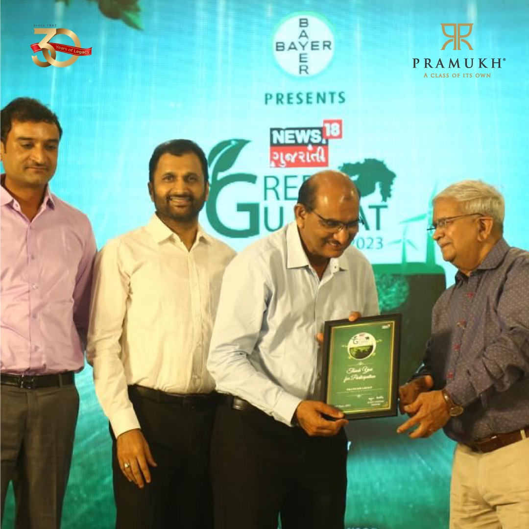 Pramukh Group,  pramukh, pramukhhomes, pramukhgroup, honoured, explorepage, government, devshibhai, gujarat, greenworld