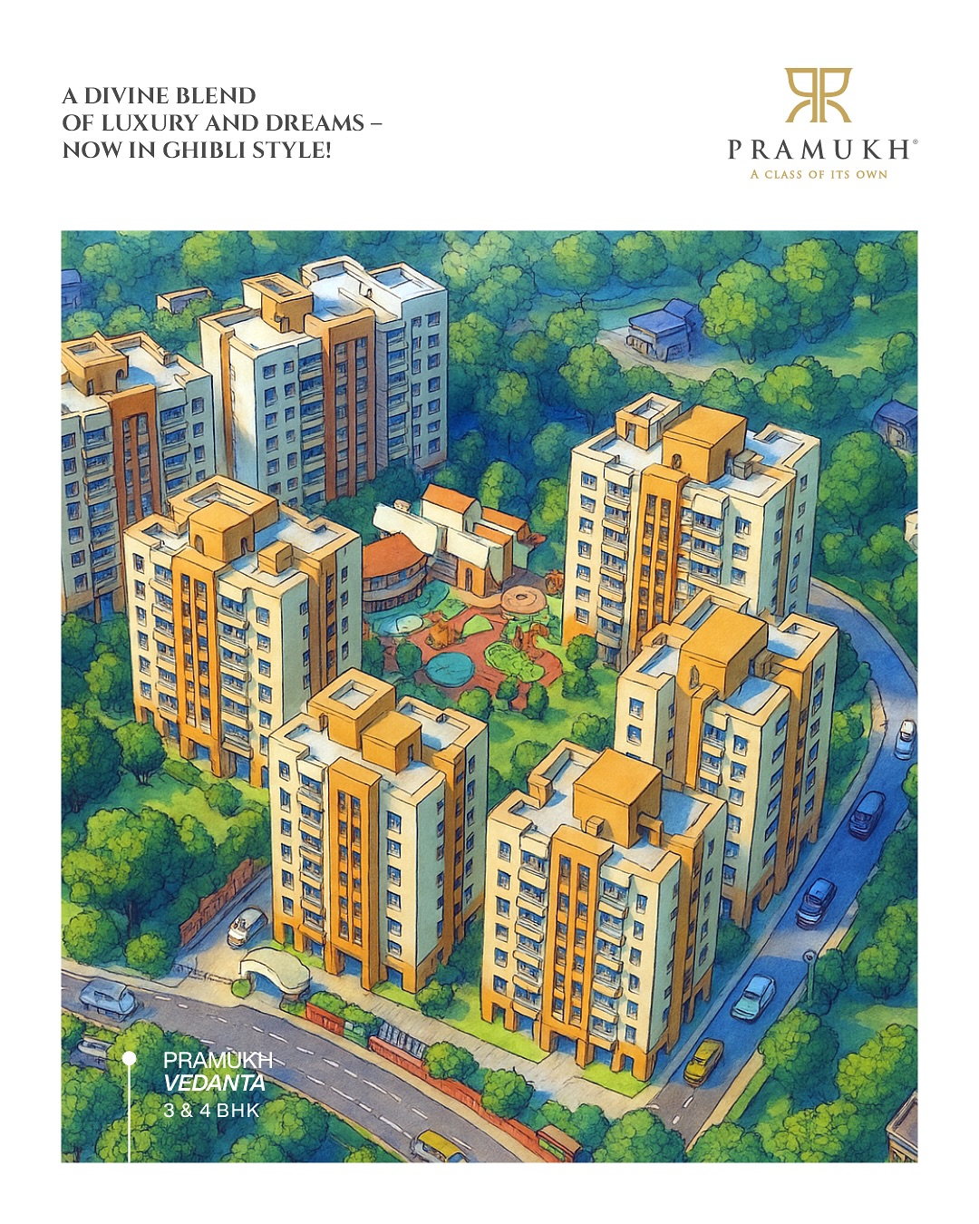 Pramukh Group,  GhibliArt, LuxuryLiving, pramukh, instatrend, realestate, ghibli