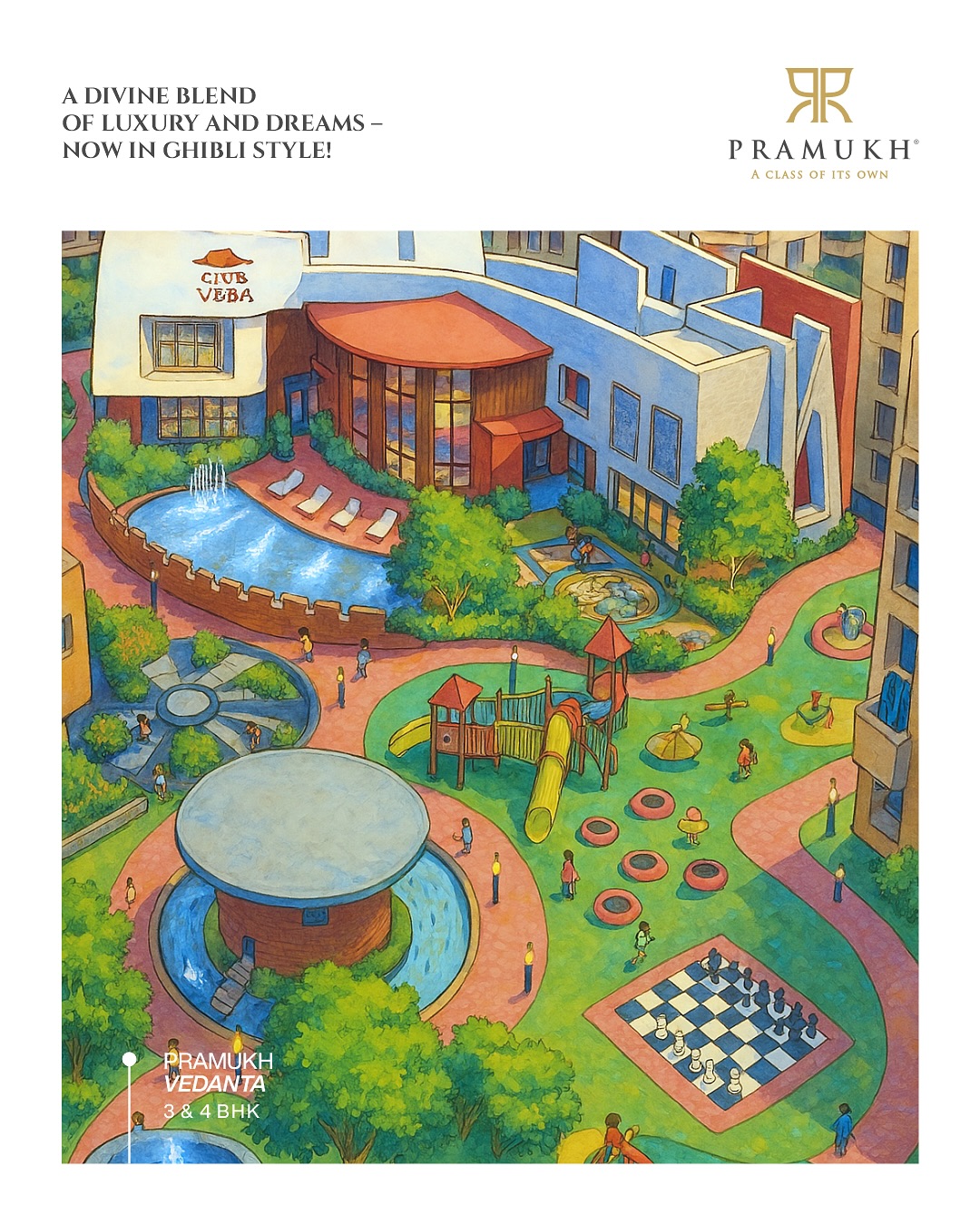 Pramukh Group,  GhibliArt, LuxuryLiving, pramukh, instatrend, realestate, ghibli