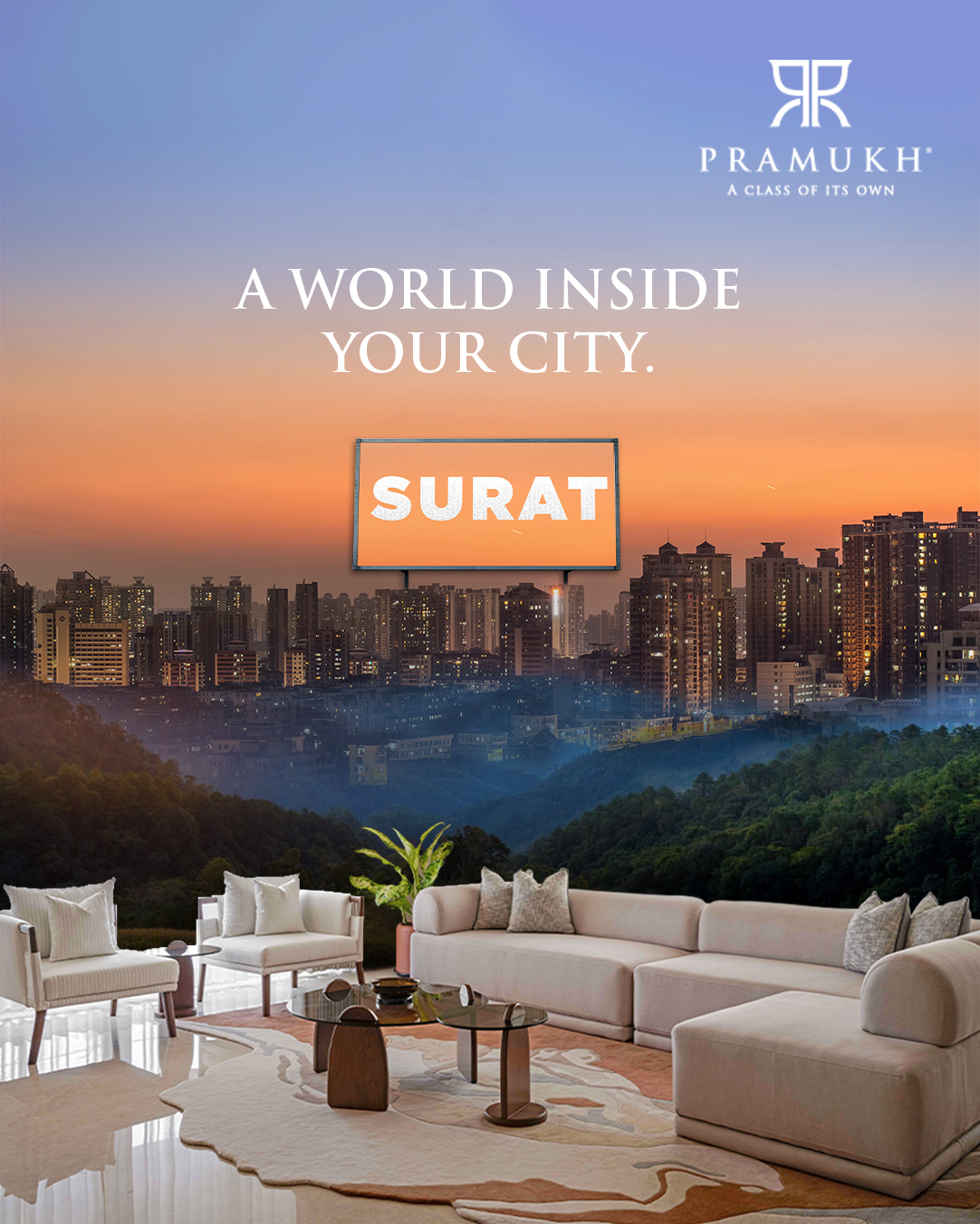 Pramukh Group, Pramukh Group, a top real estate developer in Gujarat, offers high-quality properties in Surat, Vapi, Silvassa, and Umbergaon. Discover our dedication to comfort, style, and excellence in every project