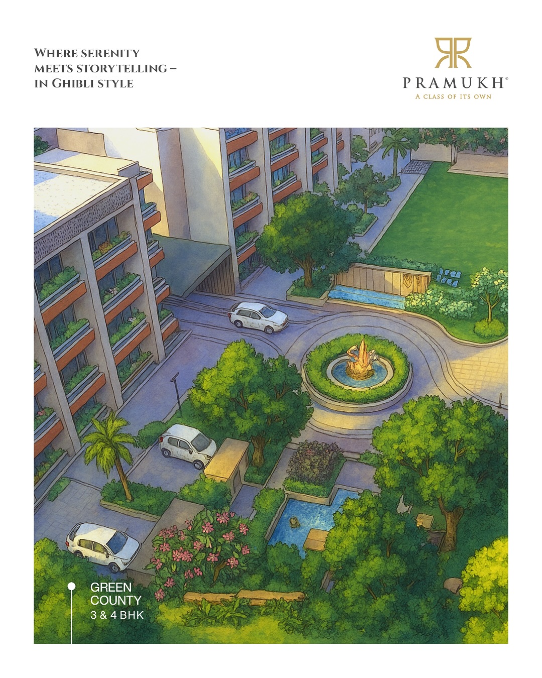 Pramukh Group,  GhibliArt, LuxuryLiving, pramukh, instatrend, realestate, ghibli