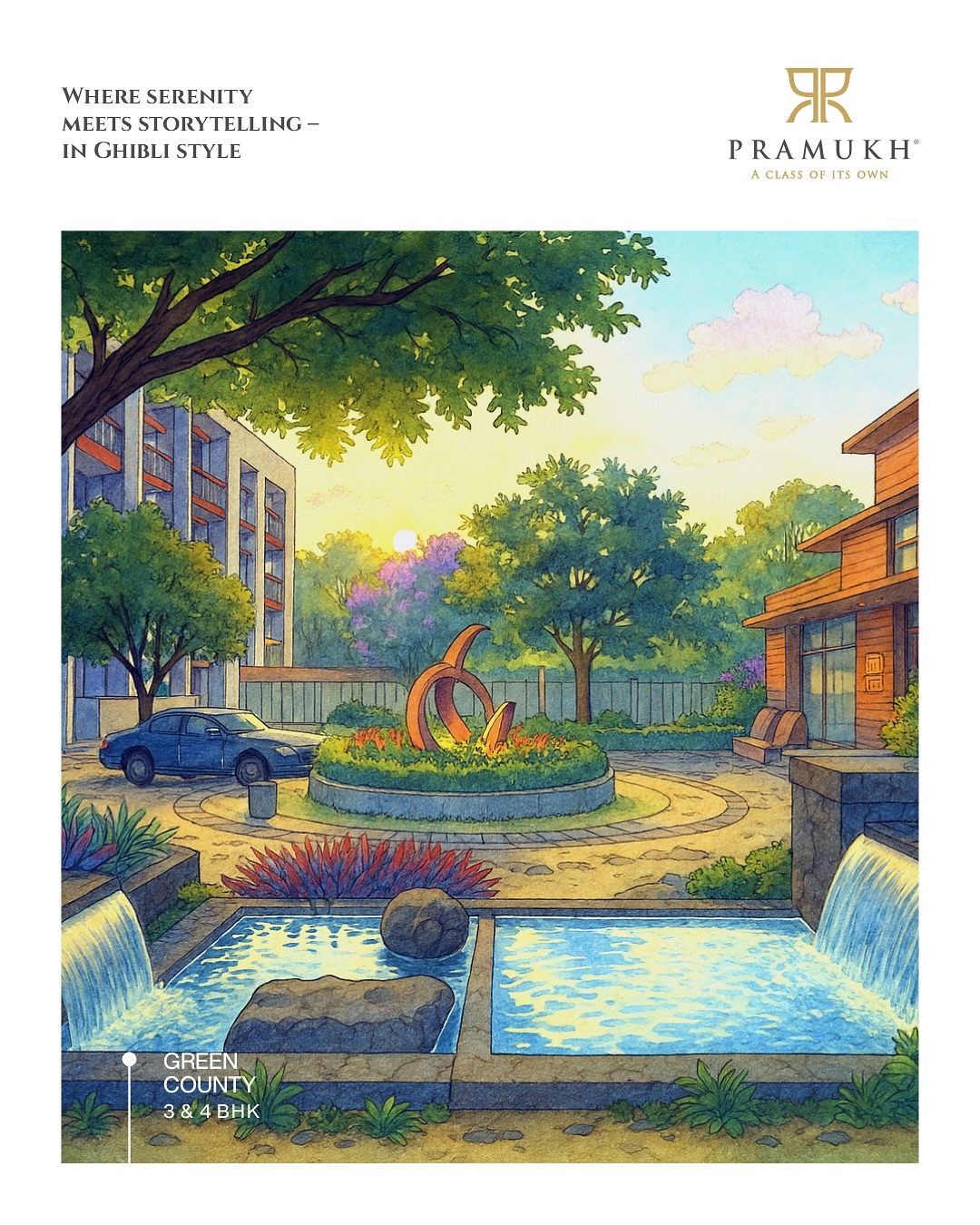 Pramukh Group,  GhibliArt, LuxuryLiving, pramukh, instatrend, realestate, ghibli