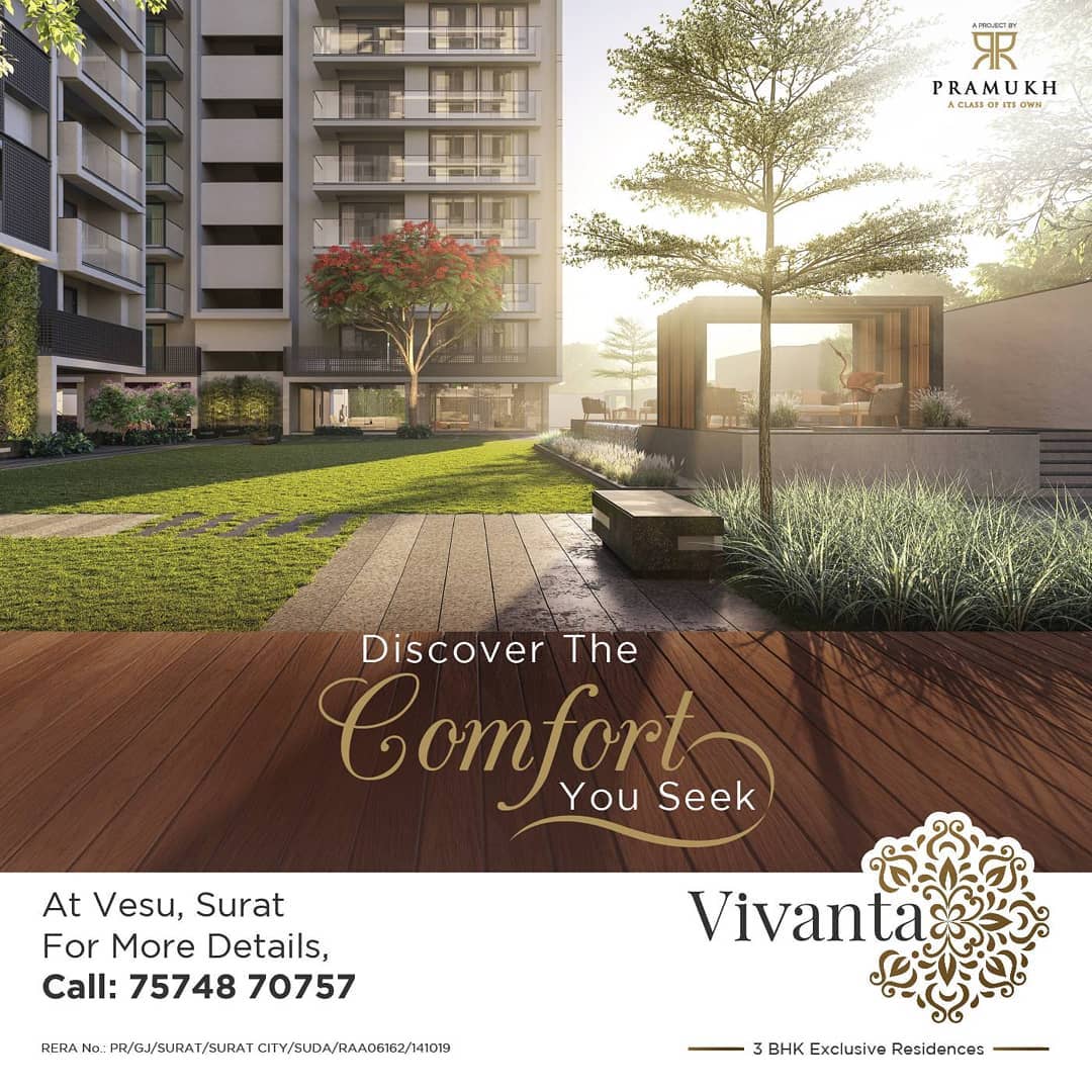Pramukh Group,  PramukhGroup, Residential, RealEstate, Vivanta, AClassOfItsOwn, Surat, residentialproperties