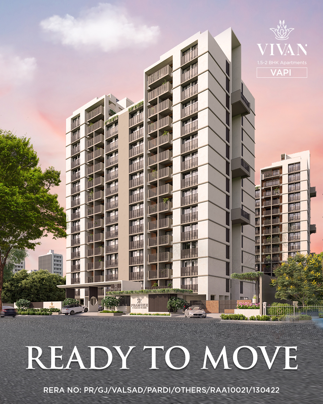 Pramukh Group, Pramukh Group, a top real estate developer in Gujarat, offers high-quality properties in Surat, Vapi, Silvassa, and Umbergaon. Discover our dedication to comfort, style, and excellence in every project